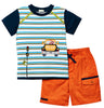 Le Top Stripe shirt and twill shorts MONKEY DRIVER