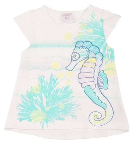Tuc Tuc Girls Printed Seahorse Tee