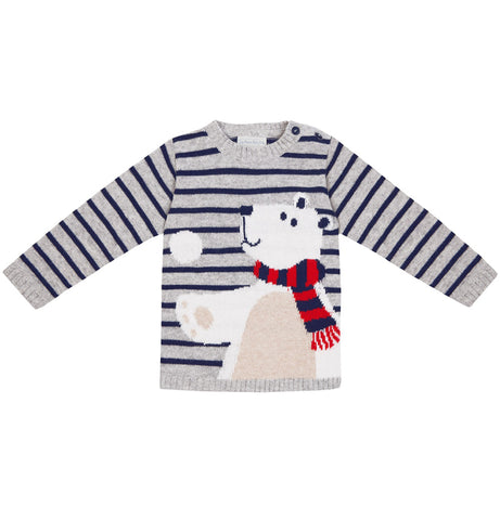 JoJo Maman Bebe Polar Bear Cashmere Mix Jumper