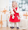 JoJo Maman Bebe Girls' Reindeer Cord Pinafore Dress