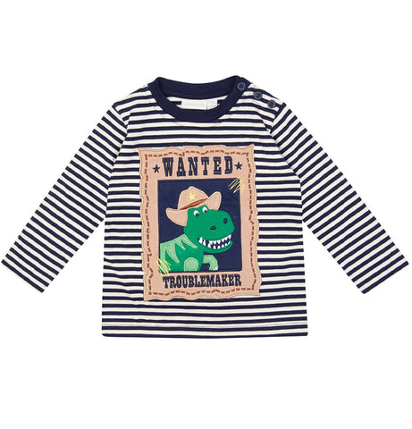 JoJo Maman Bebe Wanted Dinosaur Boys' Top