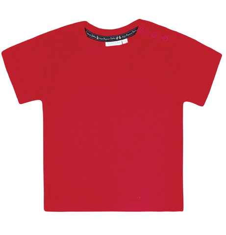 JoJo Maman Bebe Boys Plain Red Tee