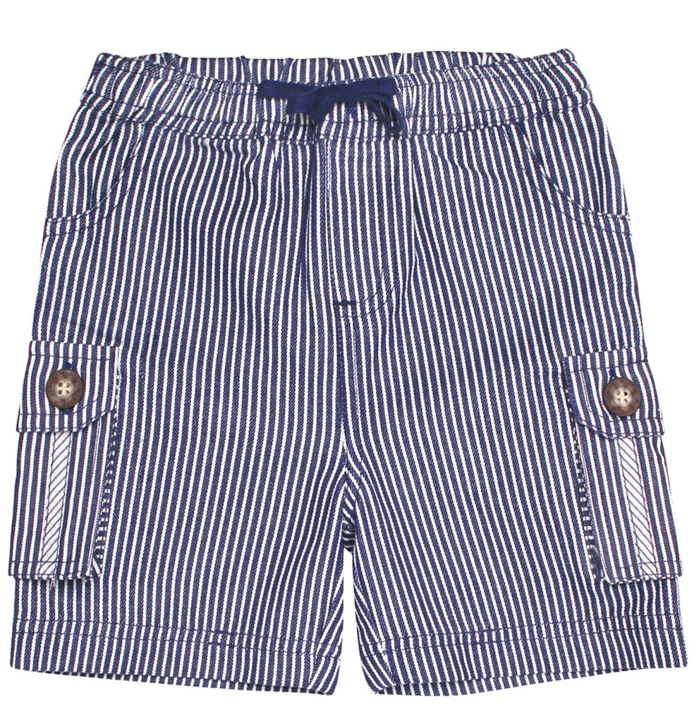 JoJo Maman Bebe Boys Nautical Stripe Shorts