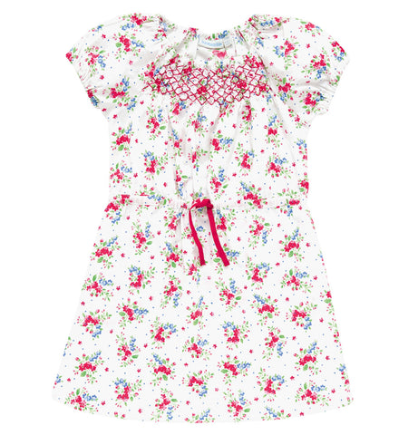 JoJo Maman Bebe Girls Blossom Pretty Smocked Dress