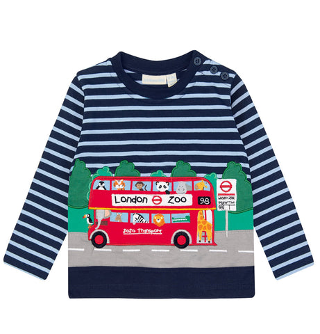 JoJo Maman Bebe London Bus Zoo Boys' Top