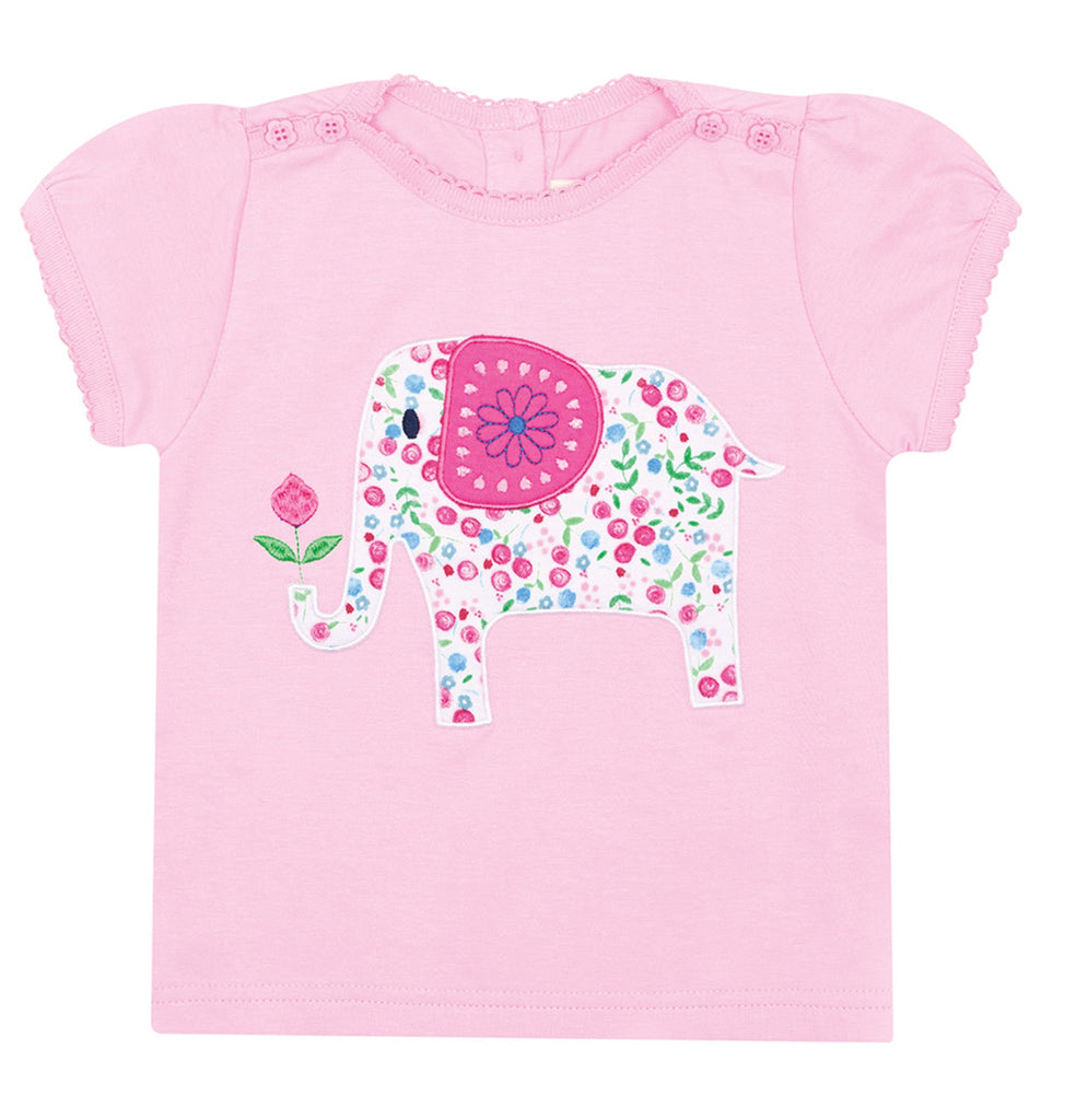 JoJo Maman Bebe Elephant Blossom Tee