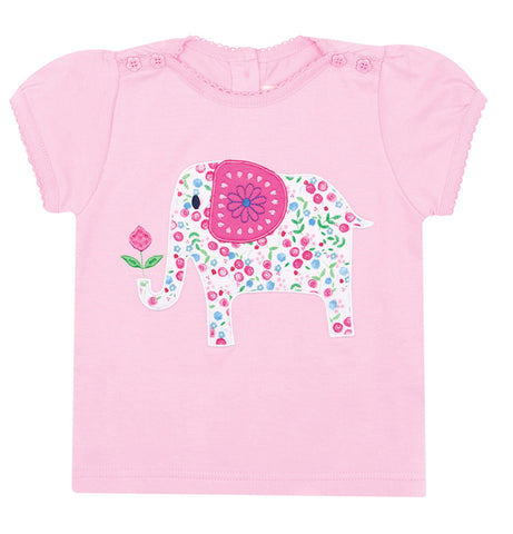 JoJo Maman Bebe Elephant Blossom Tee